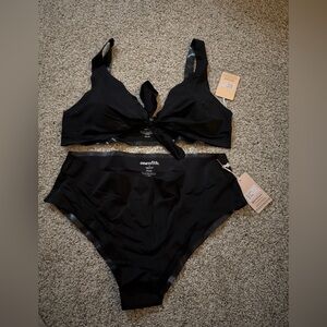 onewith Bikini Set- Hampton High Waisted Bottom and Westerly Tie Front Top